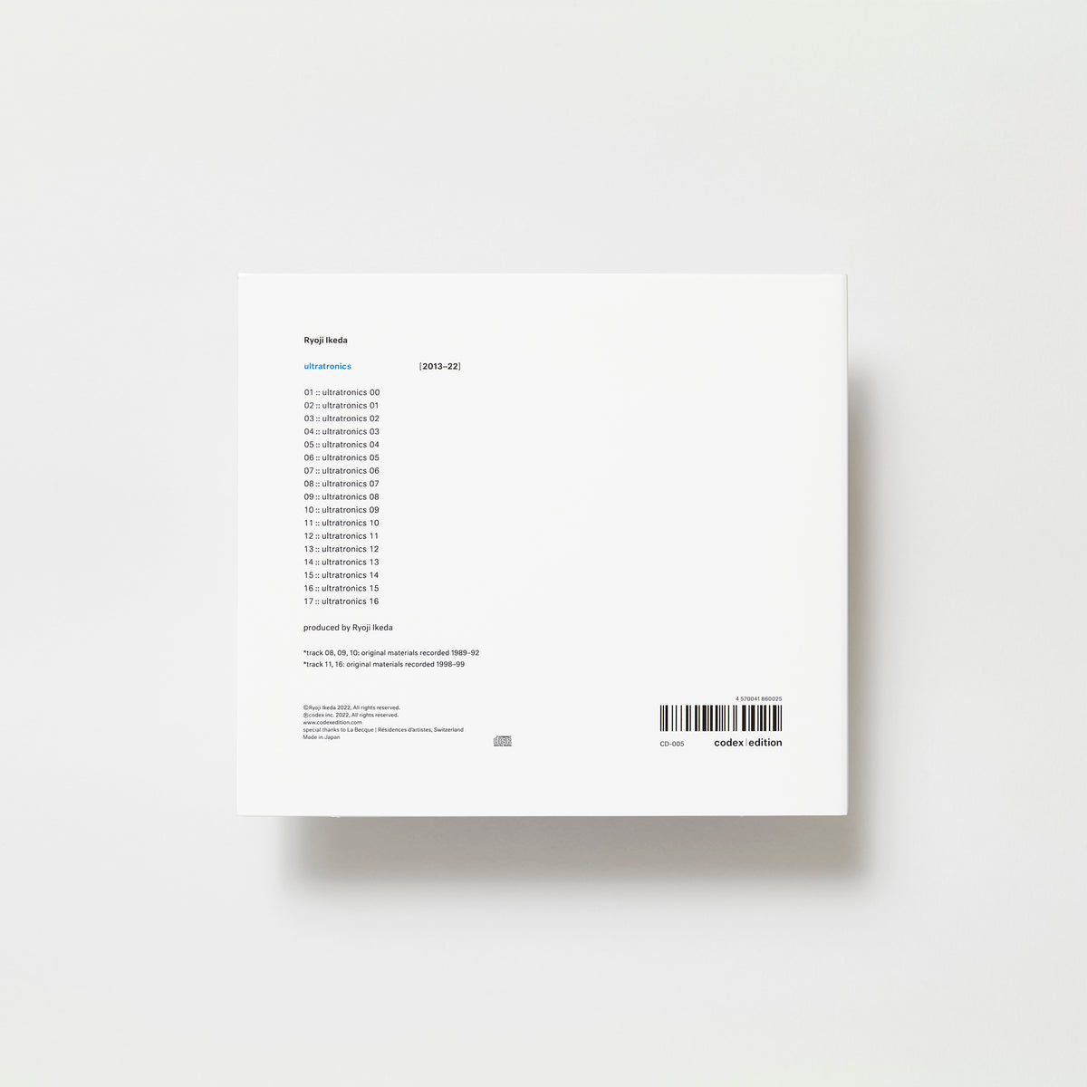 Ryoji Ikeda - ultratronics – tempo